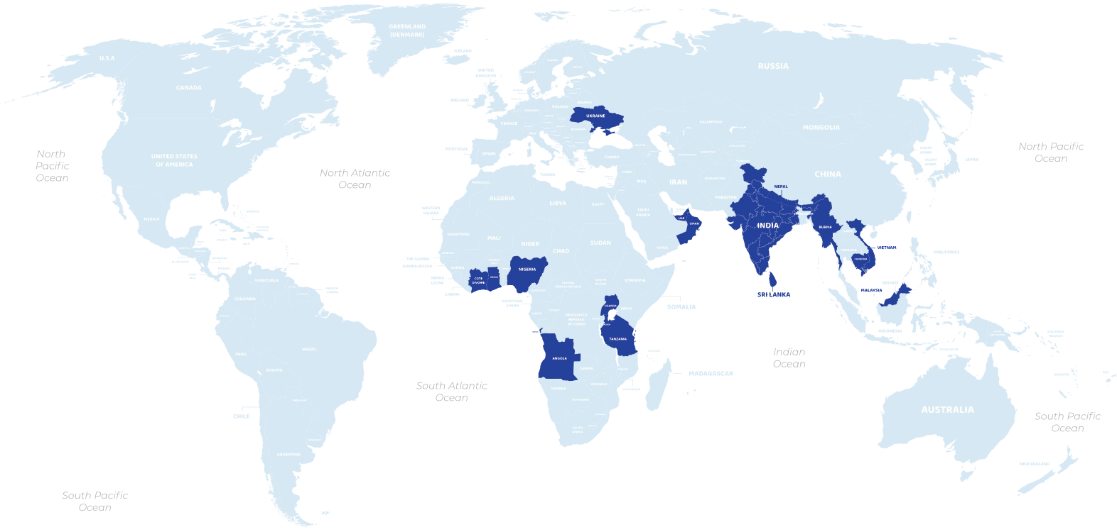 World Map of CBO